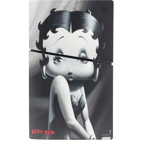 Betty Boop Black and White PS5 Slim Digital Edition Console Skin